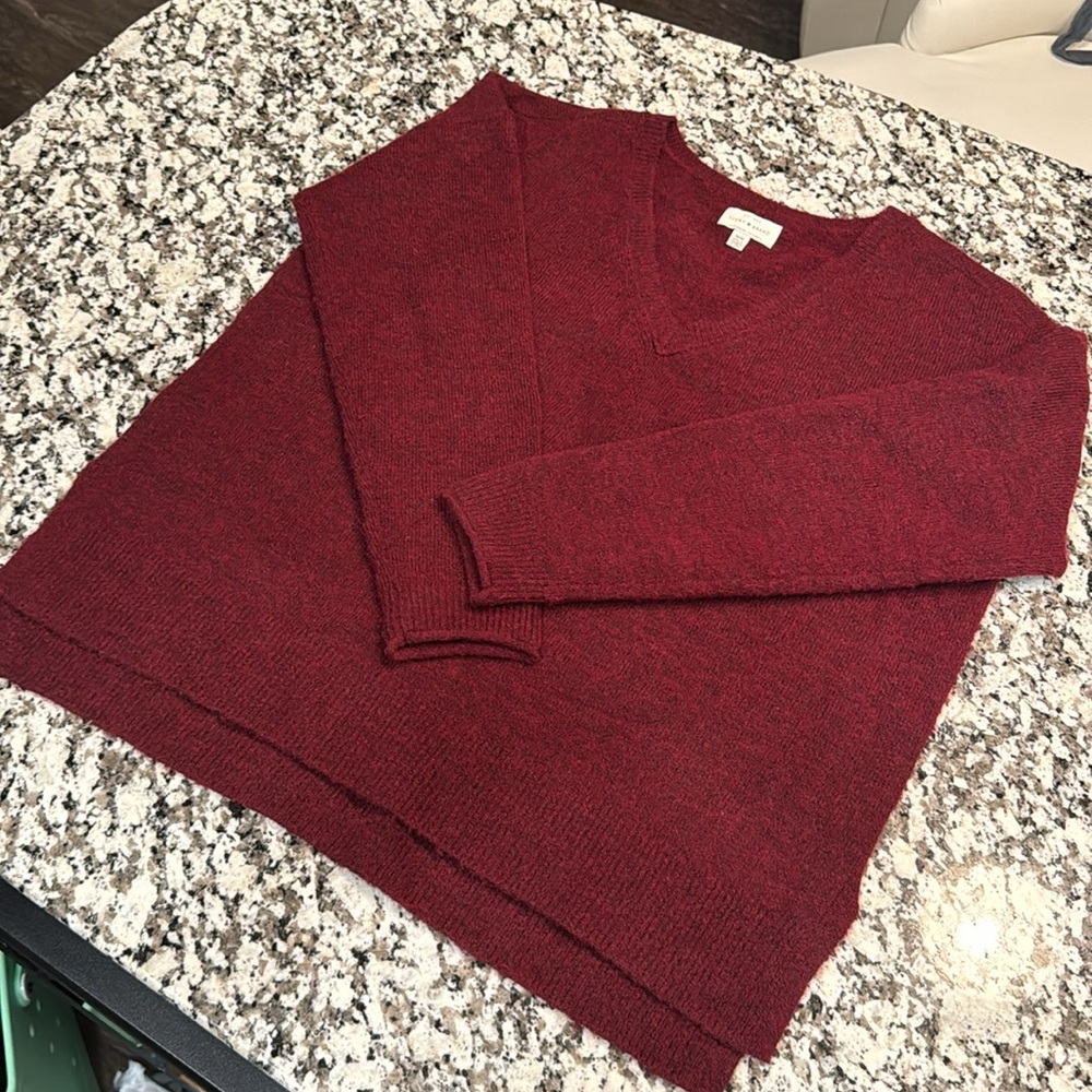 NWOT - Lucky Brand - Dark Red Sweater